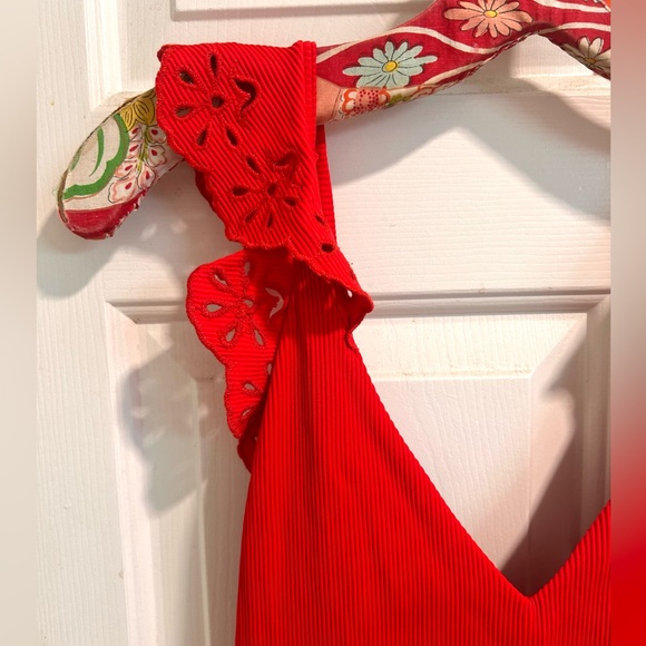 Beach riot ribbed ruffle low back swimsuit ✨❤️ EUC - Picture 3 of 4